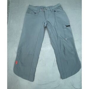 Chrome Industries Cycling Pants Womens XS Gray Cropped Stretch Lightweight Bike